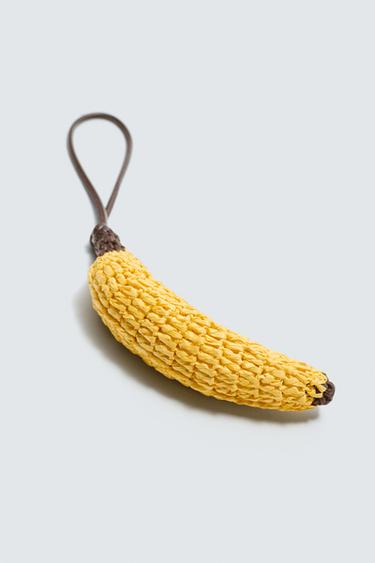 PORTE-CLÉS TRESSÉ - Jaune de Zara - Image 1
