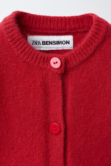 DOUBLE HEM KNIT CARDIGAN BENSIMON ® X ZARA - Reds by Zara - Image 2