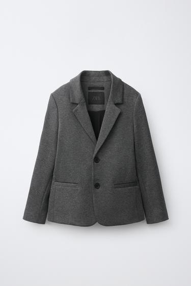 PLAIN SUIT BLAZER - Grey marl by Zara