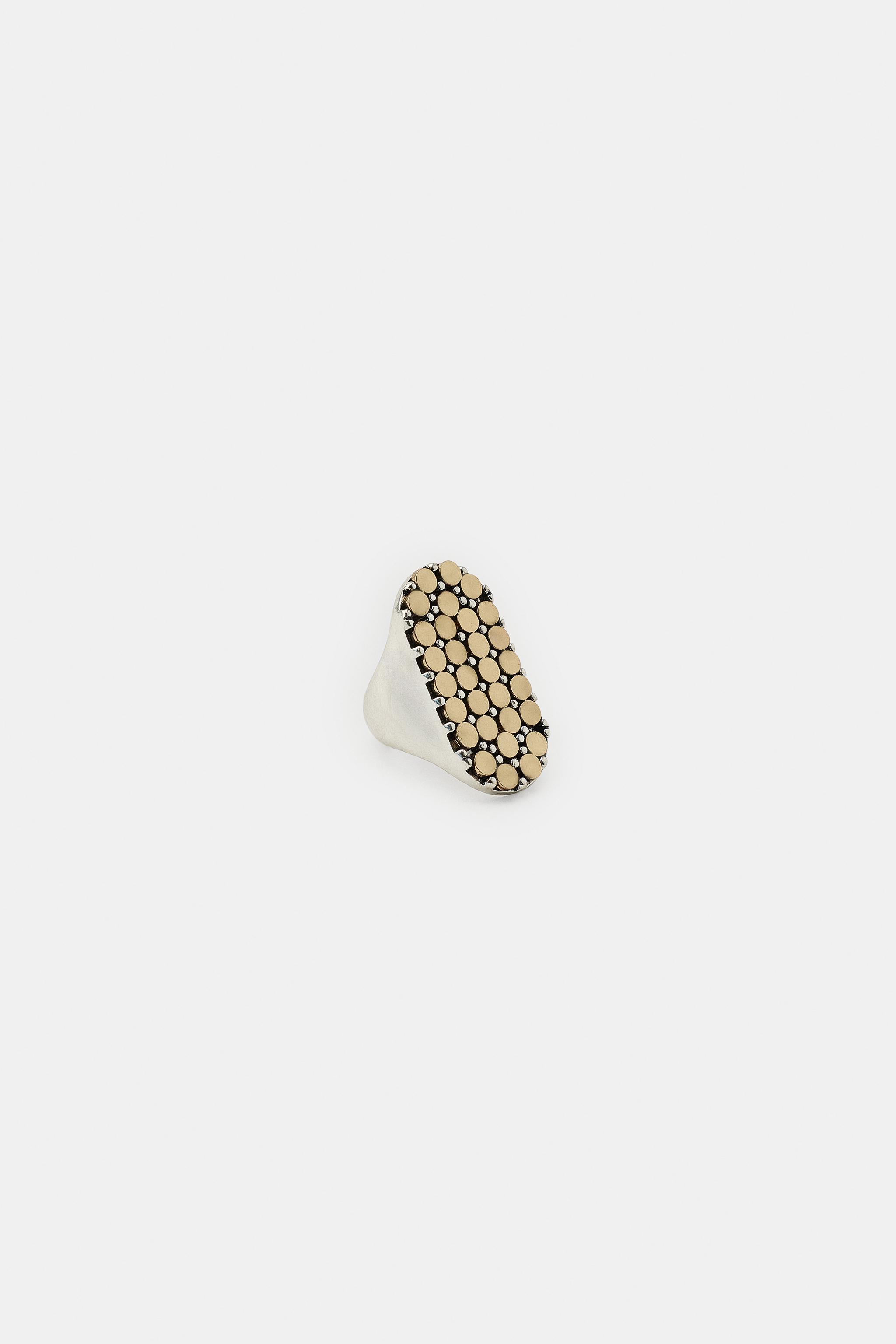 BAGUE OVALE COMBINÉE