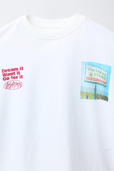 PETROL STATION PRINT T-SHIRT - White by Zara - Image 2