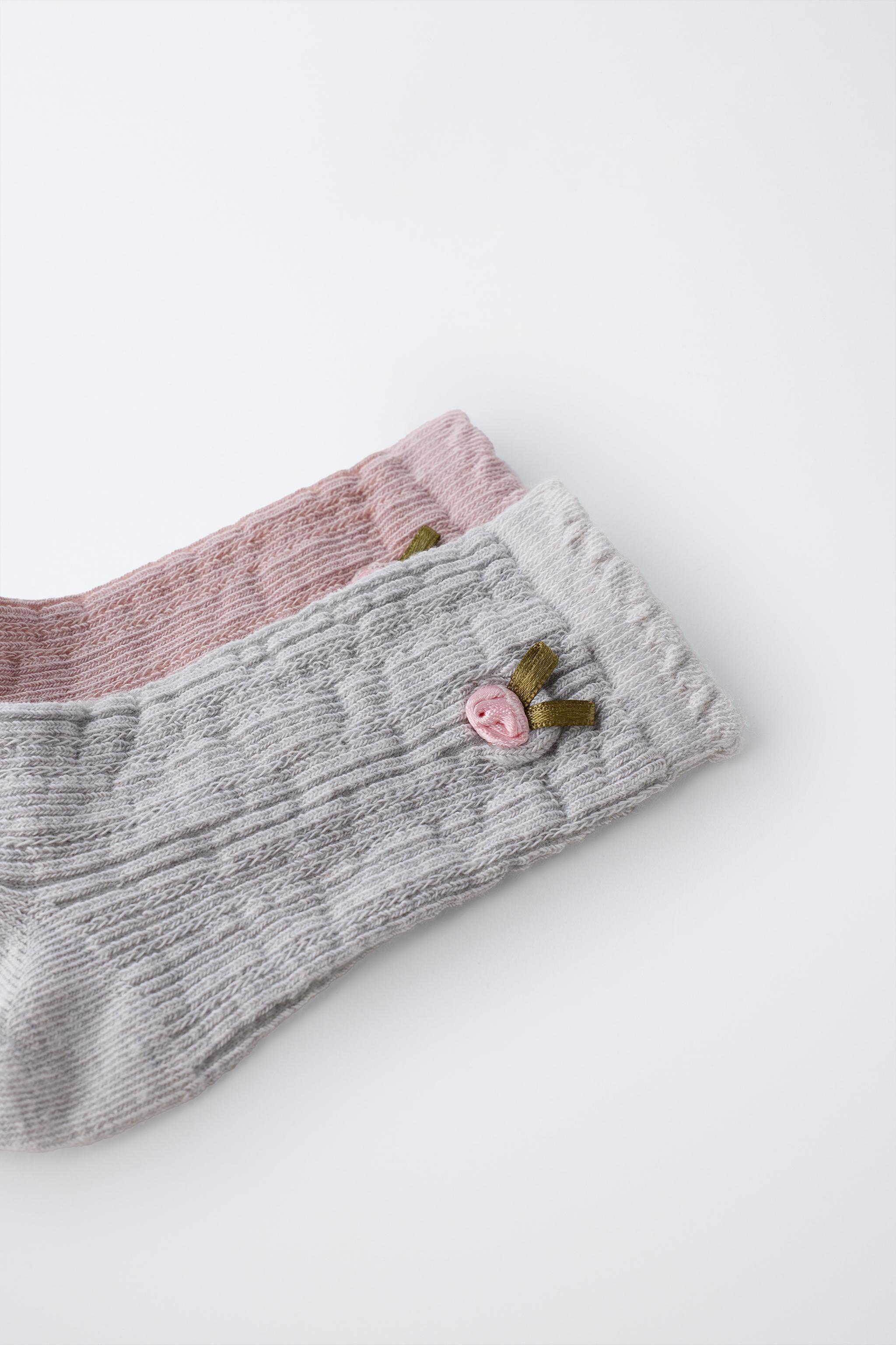 FLORAL CREW SOCKS TWO-PACK