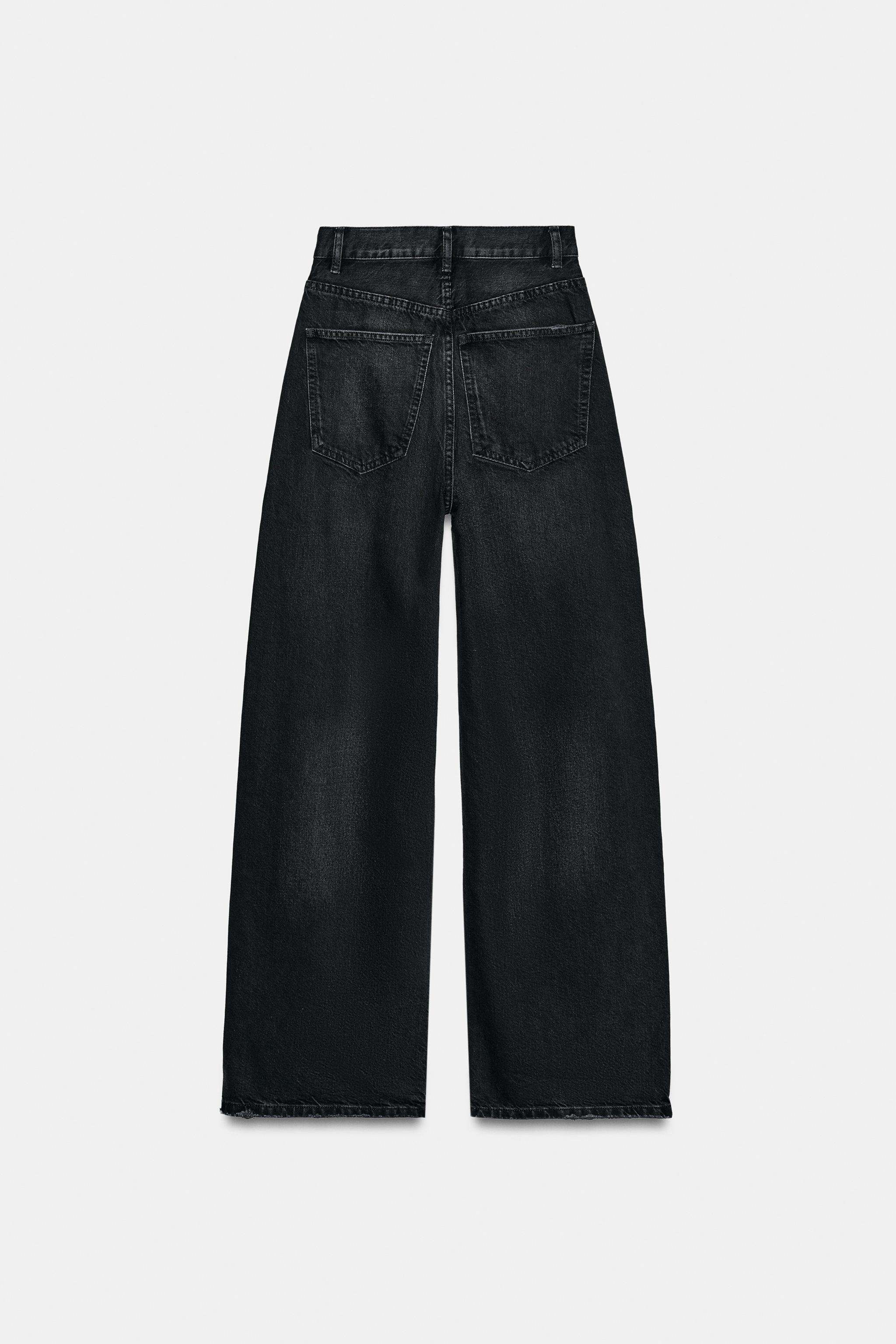 Женские джинсы Zara TRF HIGH WAIST EXTRA WIDE LEG JEANS — фото 7