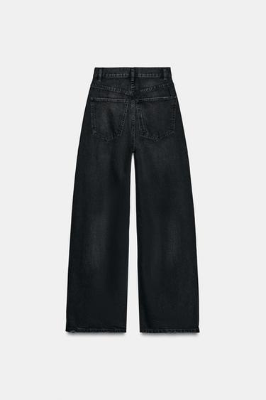 JEANS TRF EXTRA WIDE LEG TAILLE HAUTE - Noir de Zara - Image 7