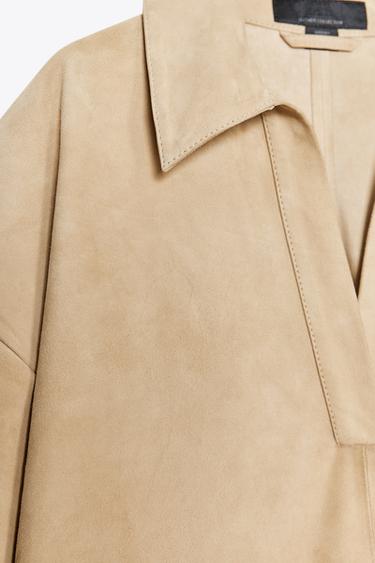 SUEDE LEATHER DRESS ZW COLLECTION LIMITED EDITION - Beige by Zara - Image 5