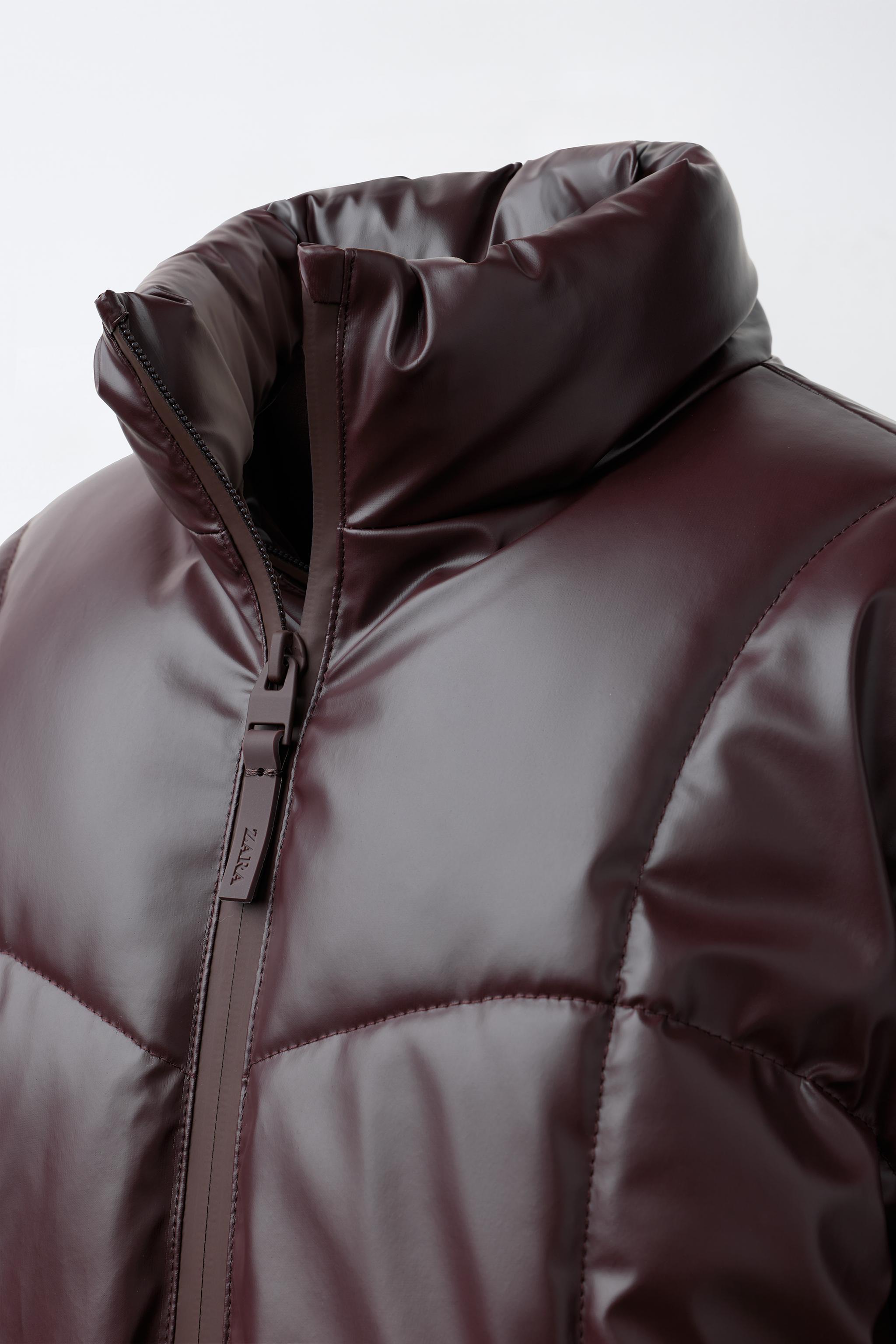 Детские куртки Zara WATER-REPELLENT RUBBERIZED QUILTED JACKET — фото 4