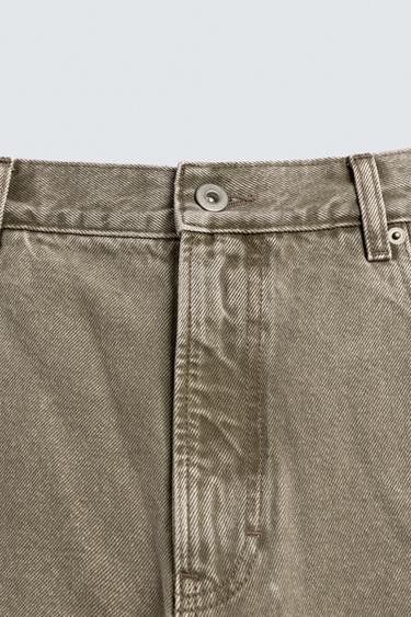 LOOSE FIT JEANS - ecru/khaki by Zara - Image 8