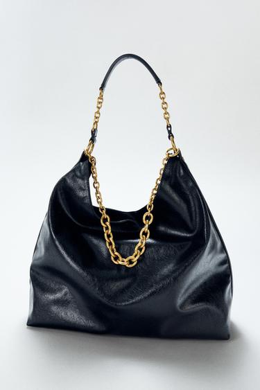 Zara MAXI BUCKET BAG - Black