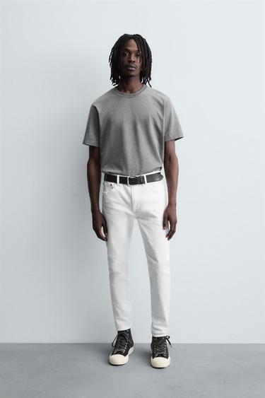 Zara BASIC SKINNY FIT JEANS - White