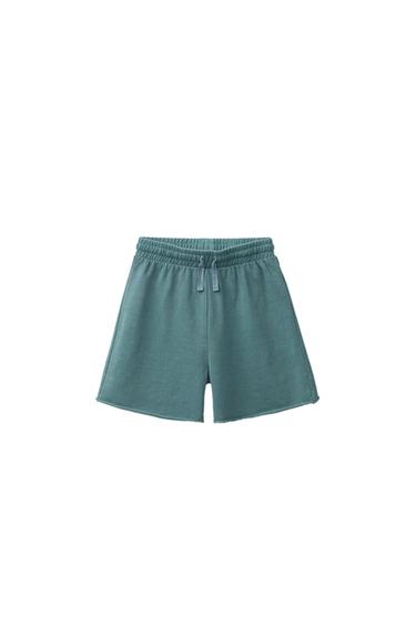 SHORT UNI - Bleu canard de Zara