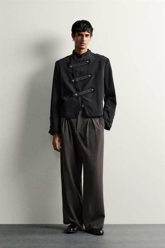 RELAXED FIT PLEATED TROUSERS - Brown by Zara - Image 0