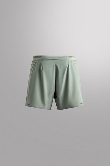 SHORT LÉGER PERFORÉ - Bleu clair de Zara - Image 7