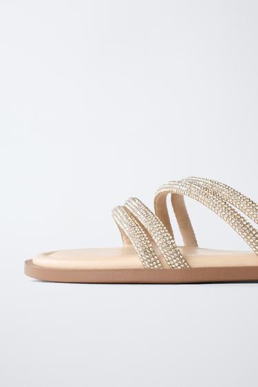 SHINY SANDALS - Gold by Zara - Image 5
