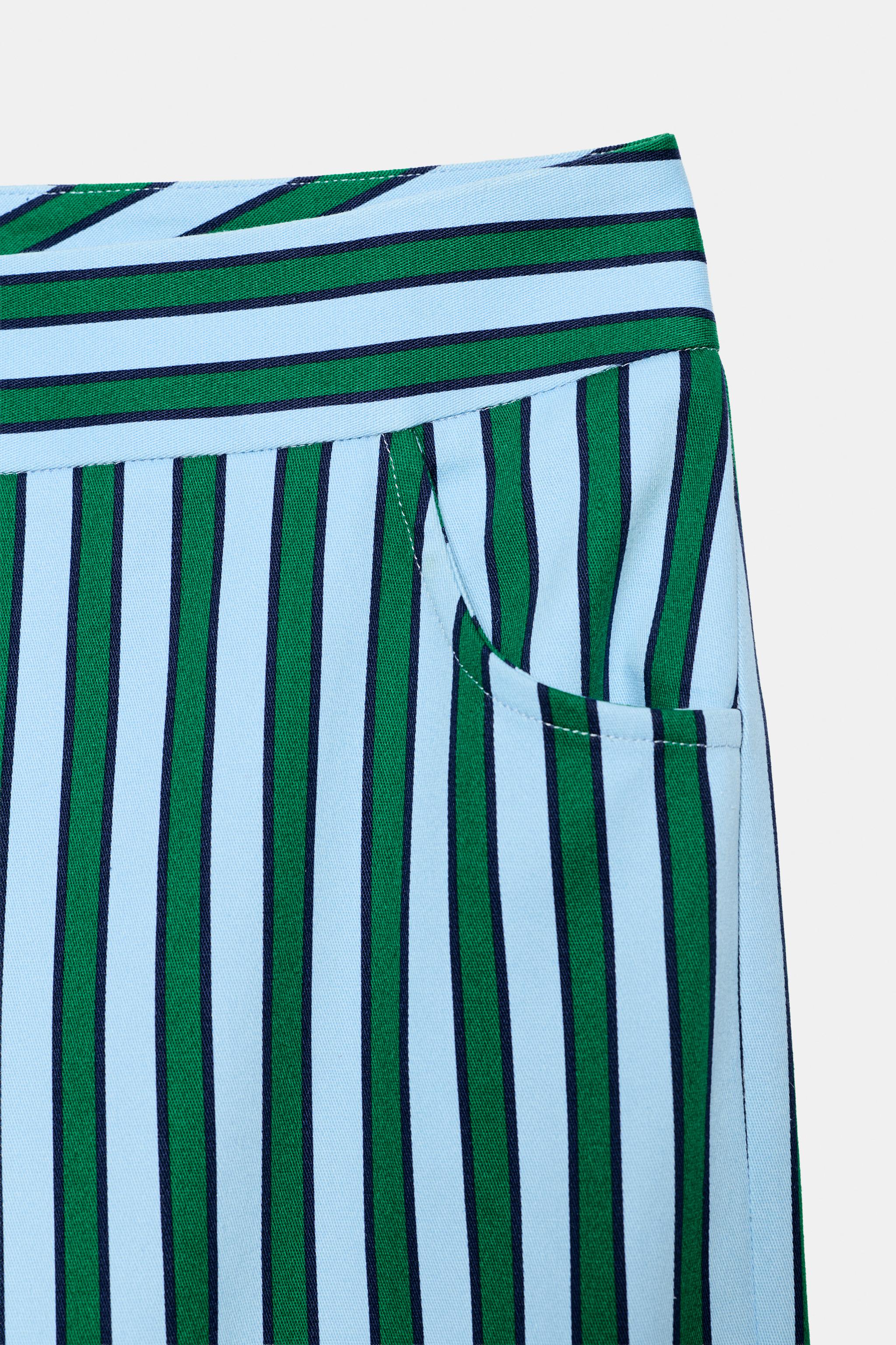STRIPED CULOTTE PANTS