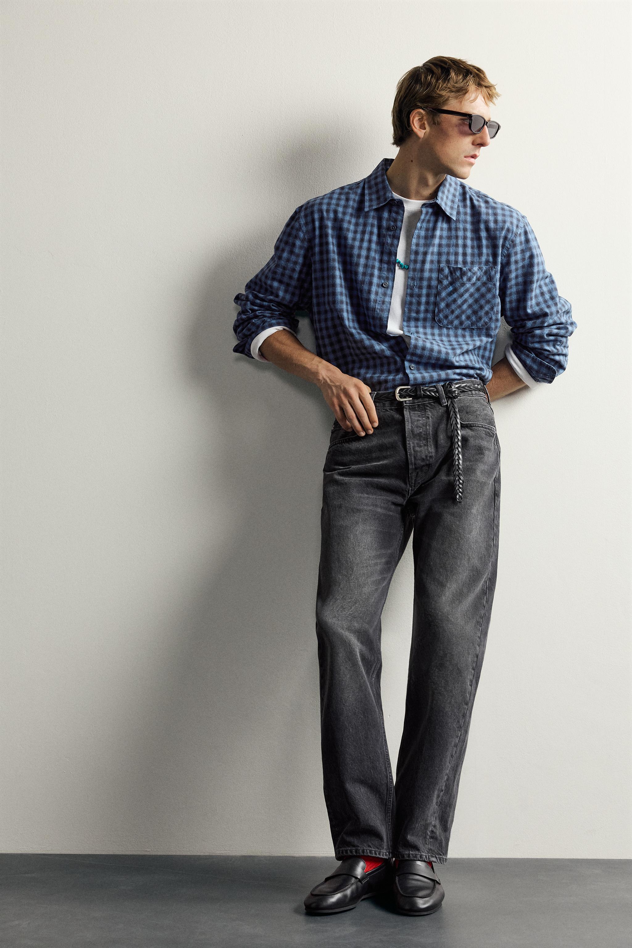 Мужские джинсы Zara AARON LEVINE X ZARA STRAIGHT FIT JEANS — фото 5