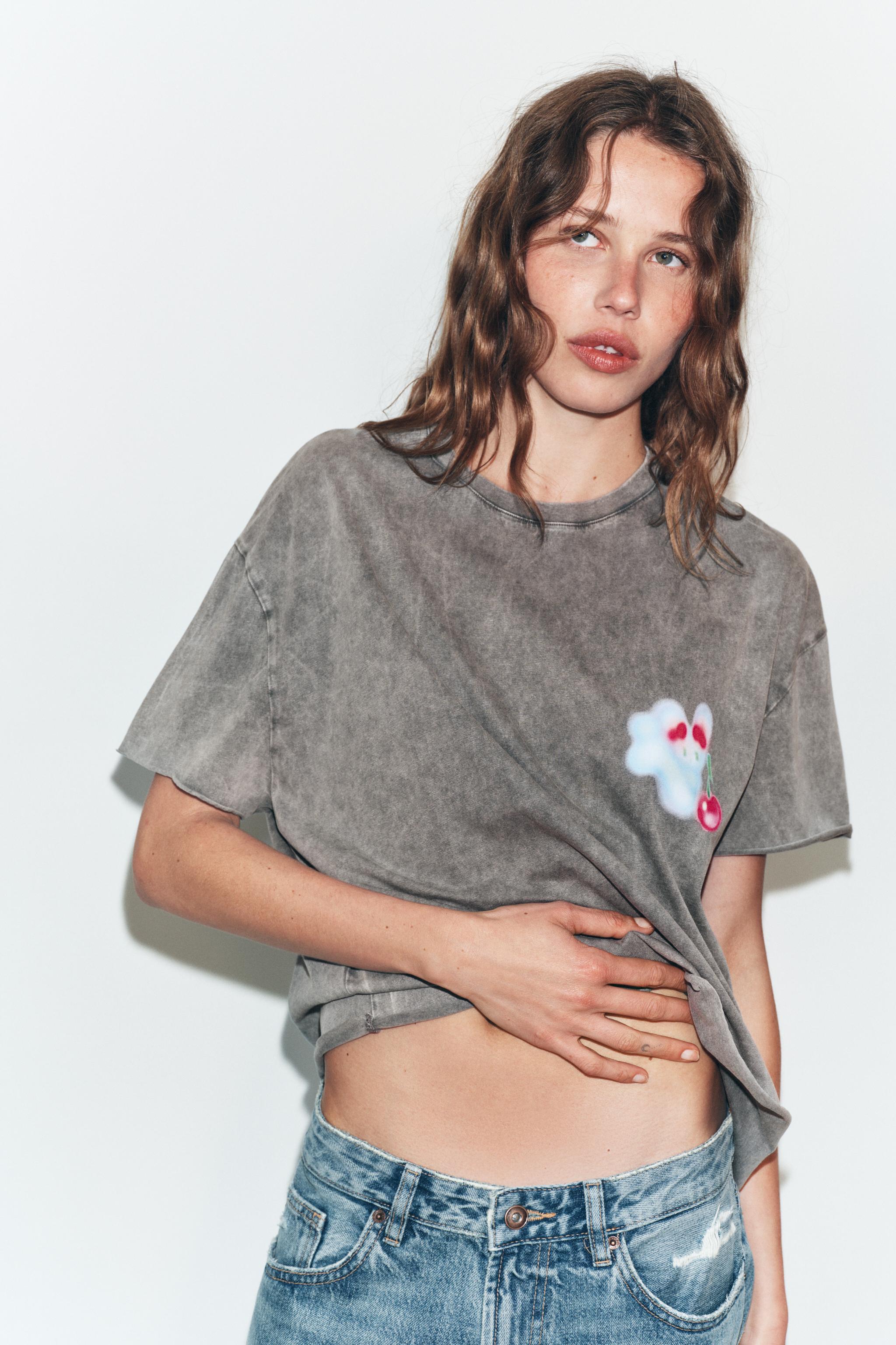 ÁNGELA BACHER WASHED EFFECT T-SHIRT