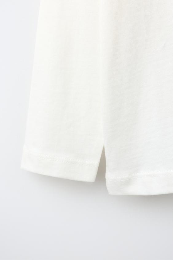 T-SHIRT À IMPRIMÉ ANIMAUX - Blanc cassé de Zara - Image 3