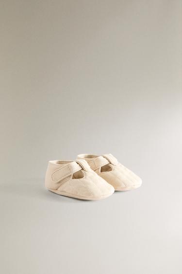 SANDAL-STYLE BOOTIES - Ecru White by Zara - Image 1