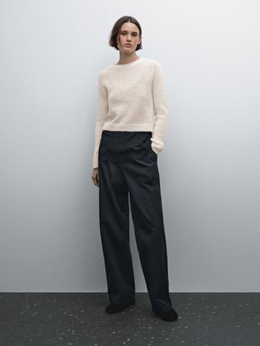 Knit alpaca blend sweater - Ecru de Zara - Imagen 0