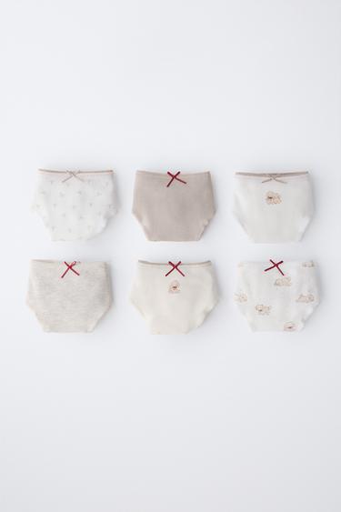 Zara 6-14 YEARS / SIX-PACK OF PUPPY UNDERWEAR - taupe brown - Image 0