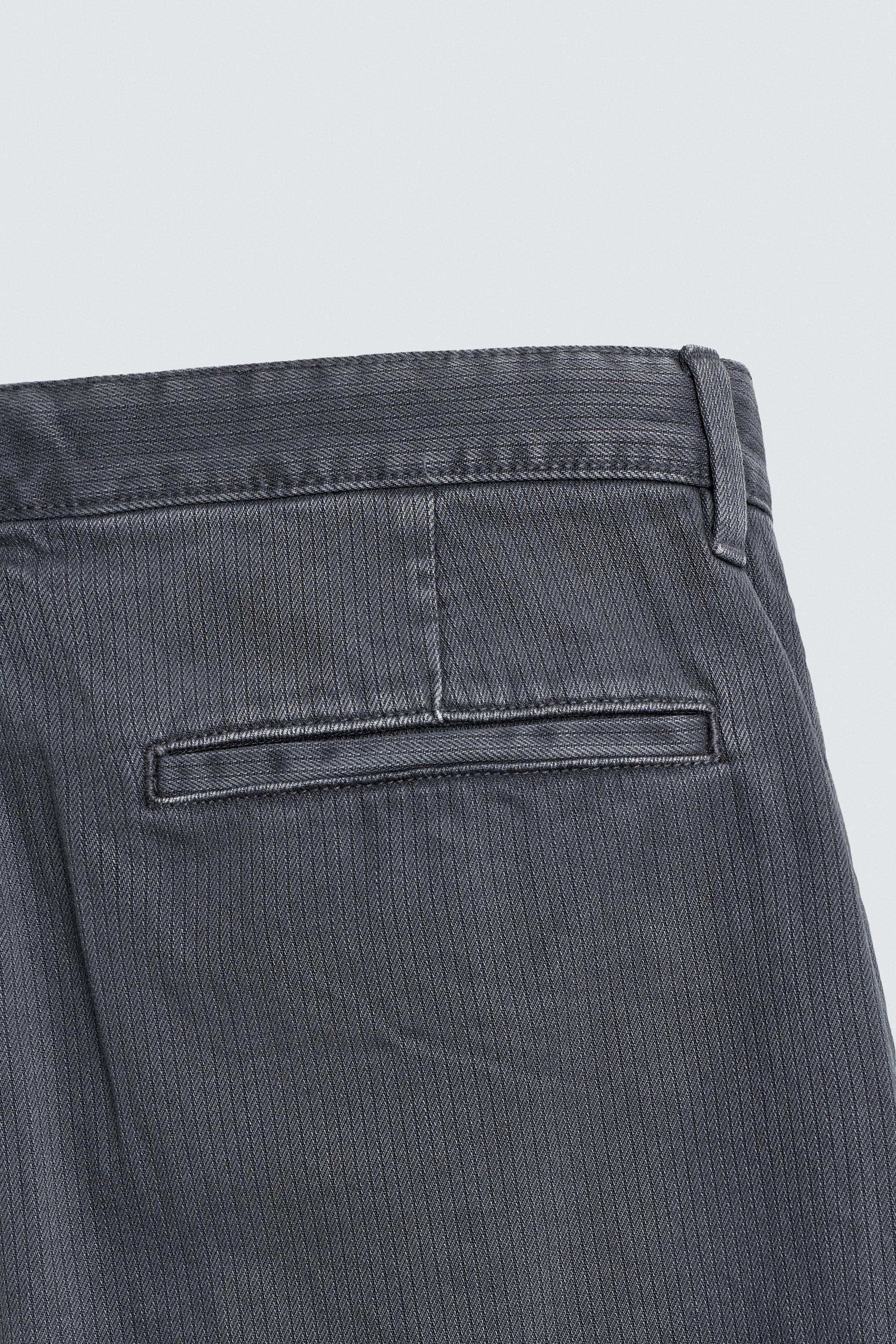 PANTALON STRUCTURÉ EN COTON LAVÉ