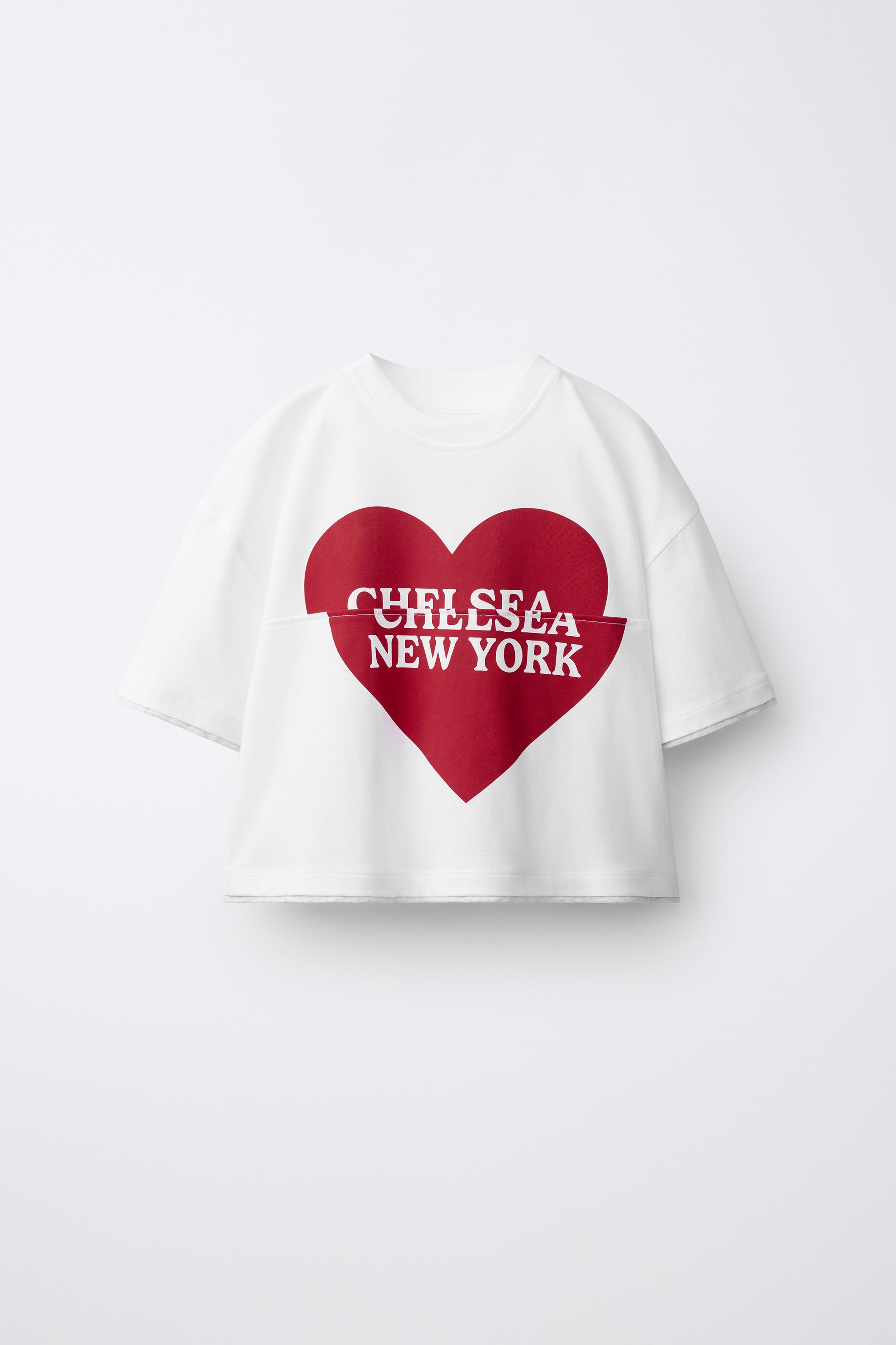 HEART PRINT T-SHIRT