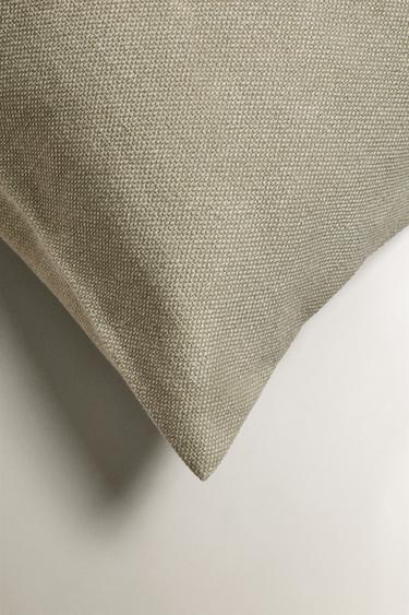 HOUSSE DE COUSSIN UNIE - Vert clair de Zara - Image 1