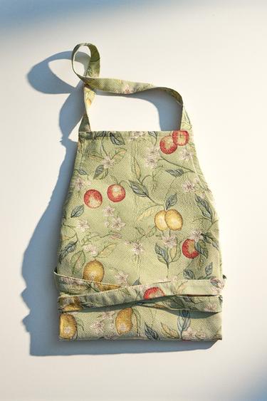TABLIER JACQUARD CITRONS - Vert de Zara - Image 4