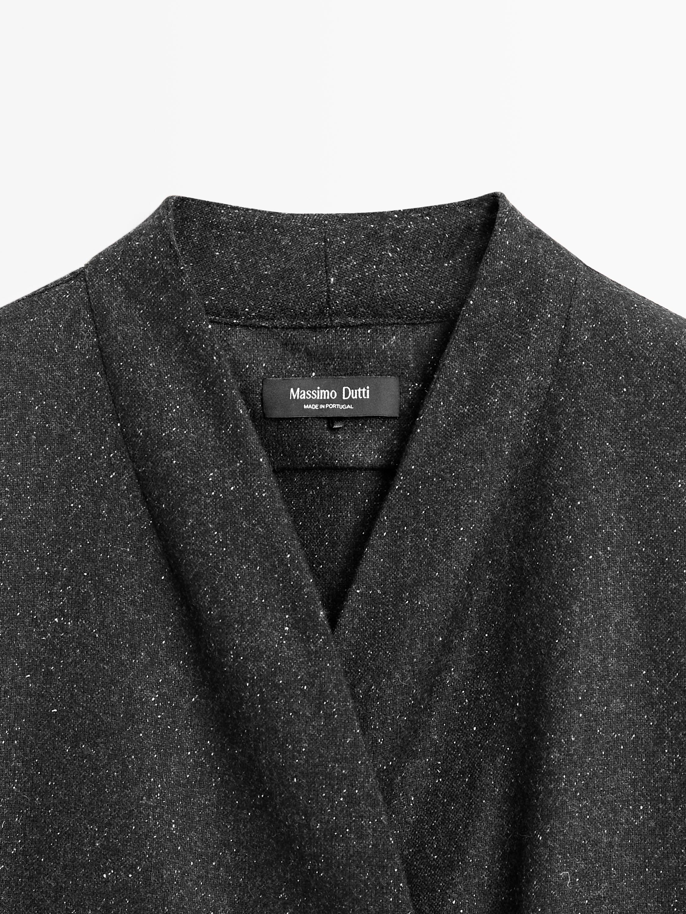 Chemisier bottonato laine avec boutons corne