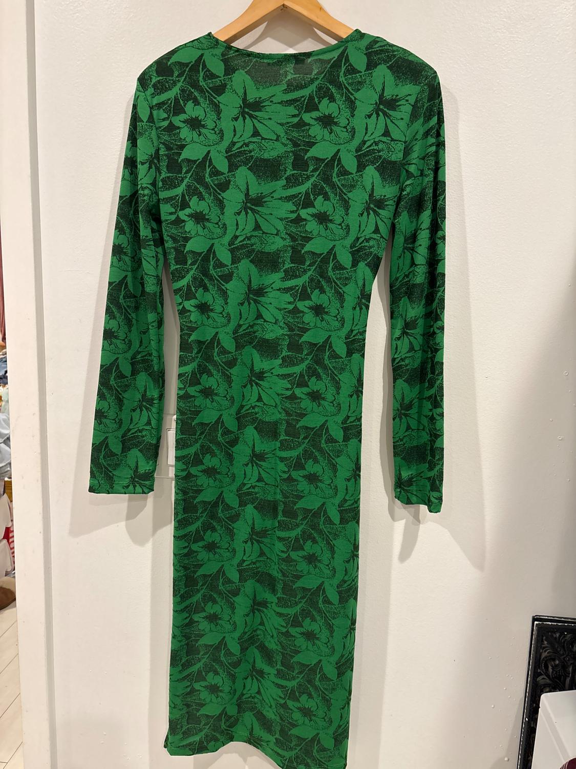FLORAL DRESS WITH SHOULDER PADS - Image 2