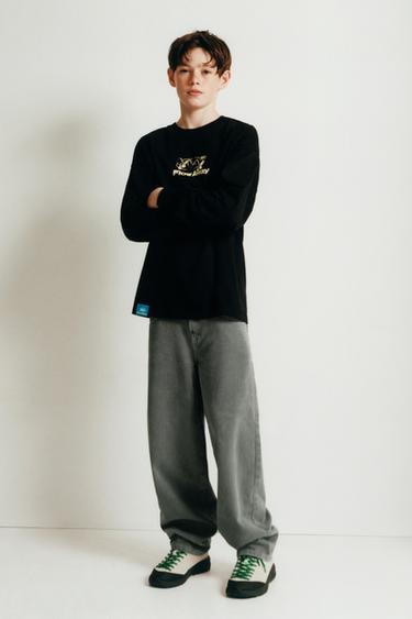 SKATE PRINT T-SHIRT - Black by Zara