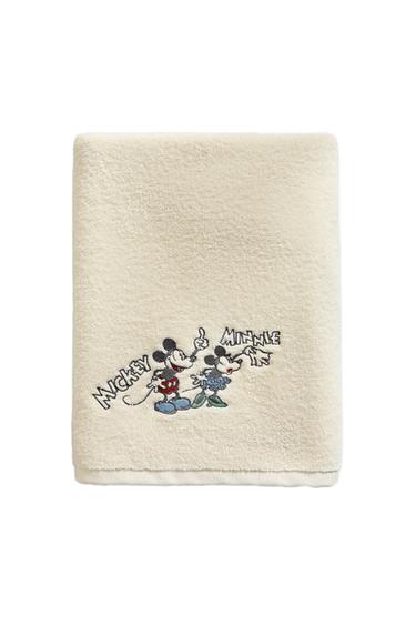 Zara KIDS' MICKEY & MINNIE ©DISNEY PRINT TERRY TOWEL - 淺黃色