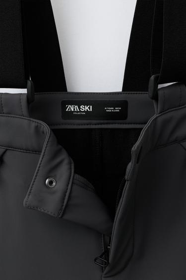 WATER-RESISTANT AND WINDPROOF BRACE TROUSERS RECCO® SYSTEM SKI COLLECTION - Anthracite grey by Zara - Image 2