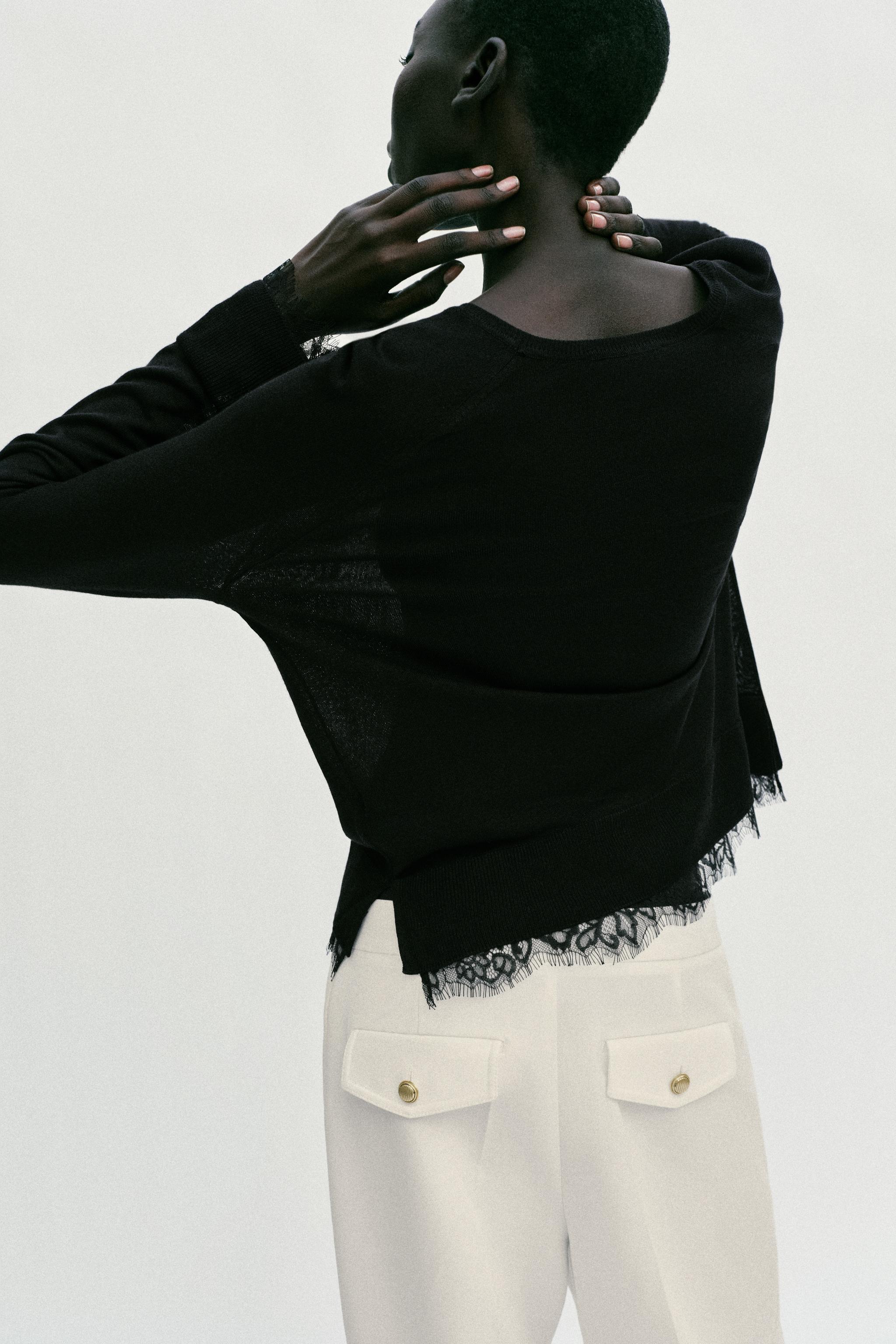 LACE KNIT JUMPER
