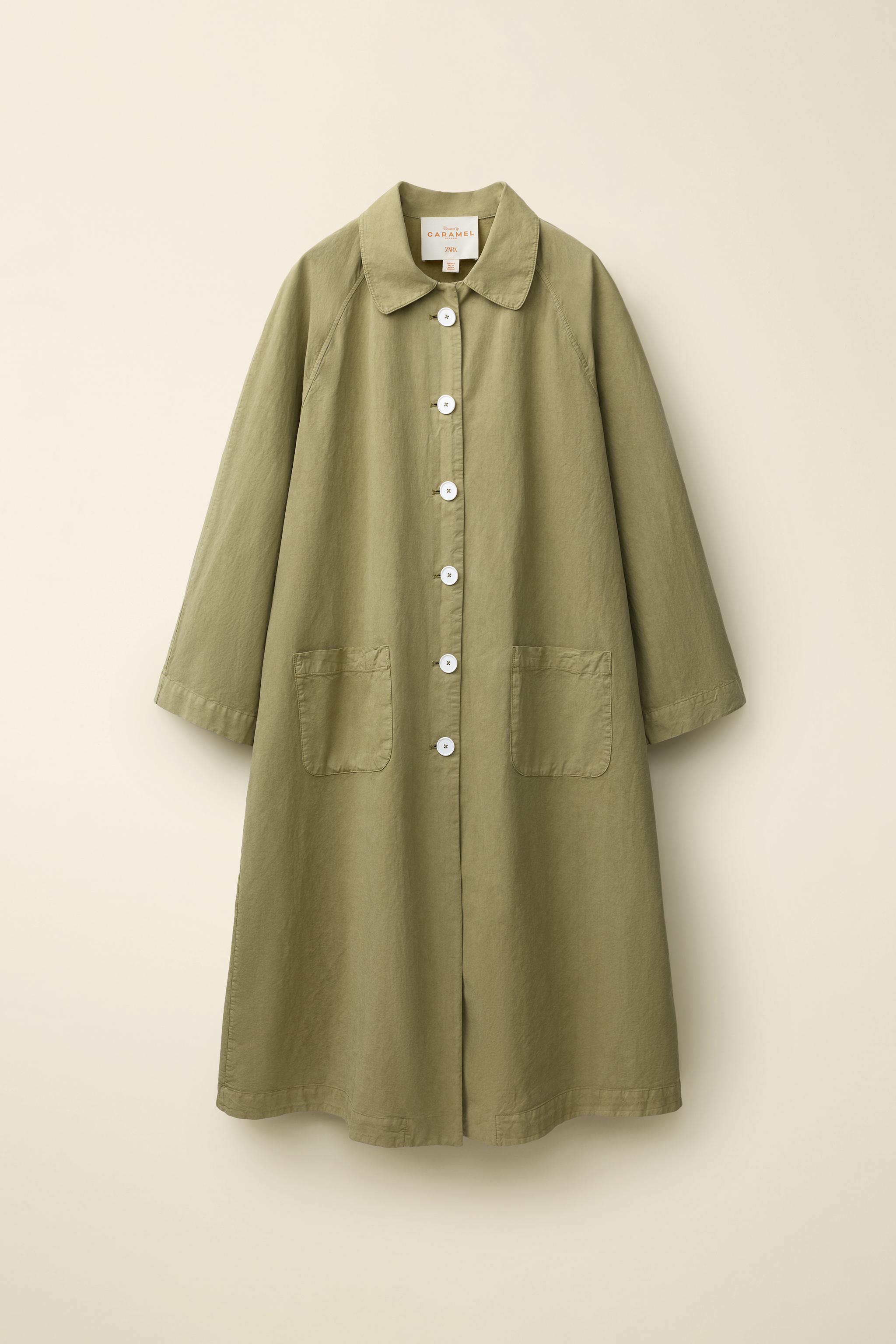 Женские куртки Zara TRENCH COAT CREATED BY CARAMEL LONDON X — фото 4