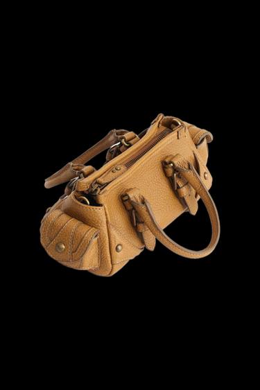 MINI LEATHER BOWLING LIMITED EDITION BAG -  by Zara