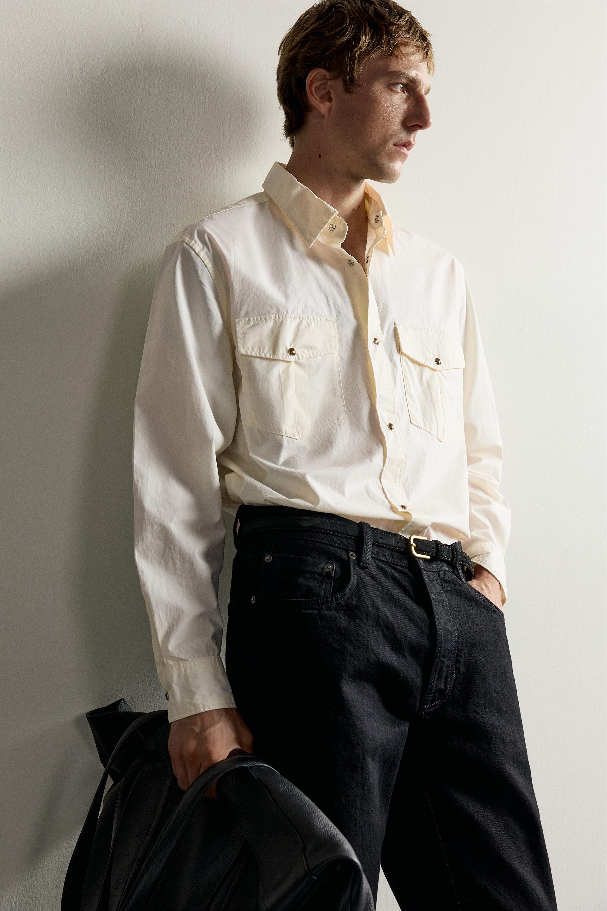 CHEMISE COUPE DÉCONTRACTÉE À POCHES
