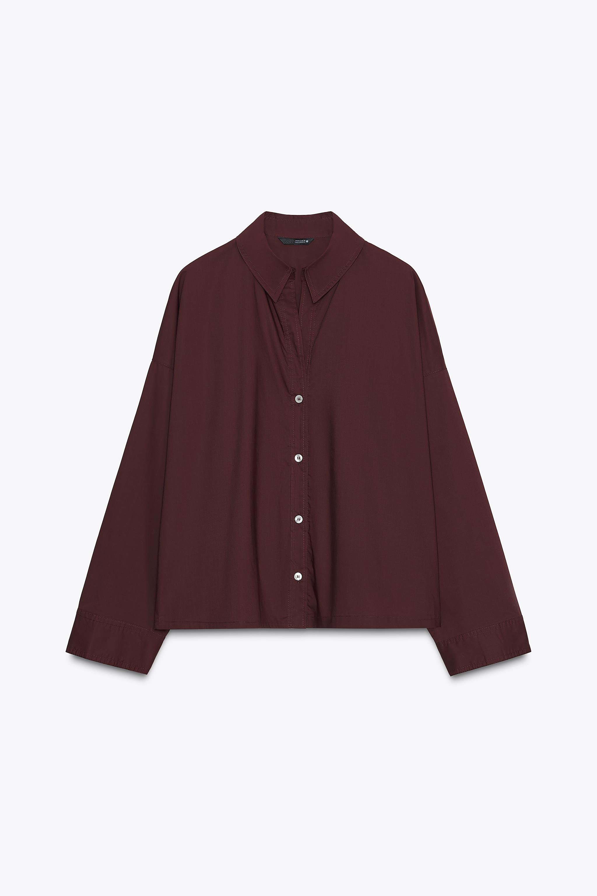 恋恋様❤️⭐️A1259⭐️ ZARA ♥ ポロシャツ リブ カットソー ボディスーツ ZARA CONTRASTING SHIRT DRESS 襟付きシャツドレス - メルカリ