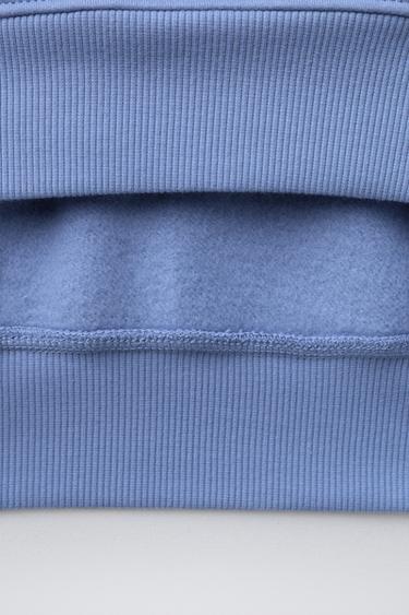 SWEAT À CAPUCHE JOGGING BRODÉ - Bleu clair de Zara - Image 3