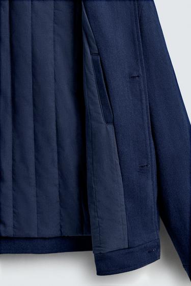 LYOCELL - COTTON QUILTED JACKET - Bluish by Zara - Image 8