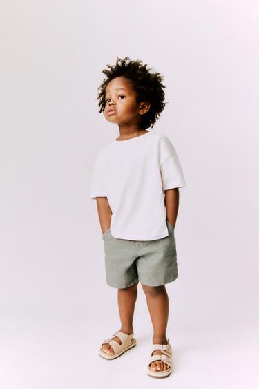 BERMUDA 100% LINO - Petróleo de Zara