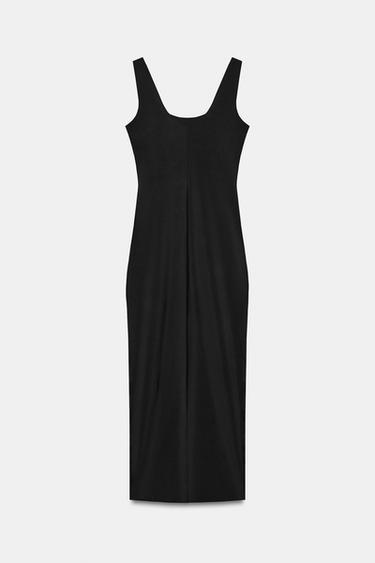 FITTED MIDI DRESS - Black by Zara - Image 6