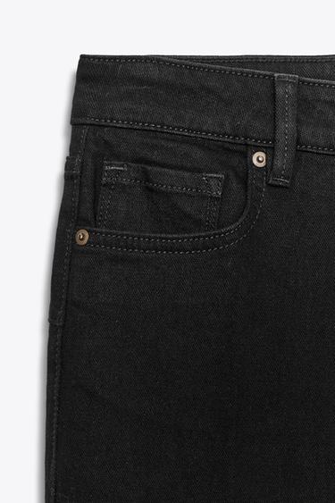 ZW COLLECTION BOOTCUT HIGH-WAIST JEANS - Black by Zara - Image 7