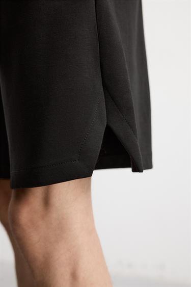 BERMUDA STRUCTURÉ INTERLOCK - Noir de Zara - Image 5