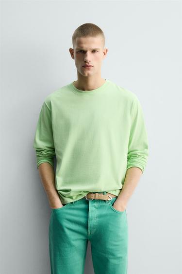 Zara MAJICA S VEZENIM SRCEM LIMITED EDITION – svijetlozelena