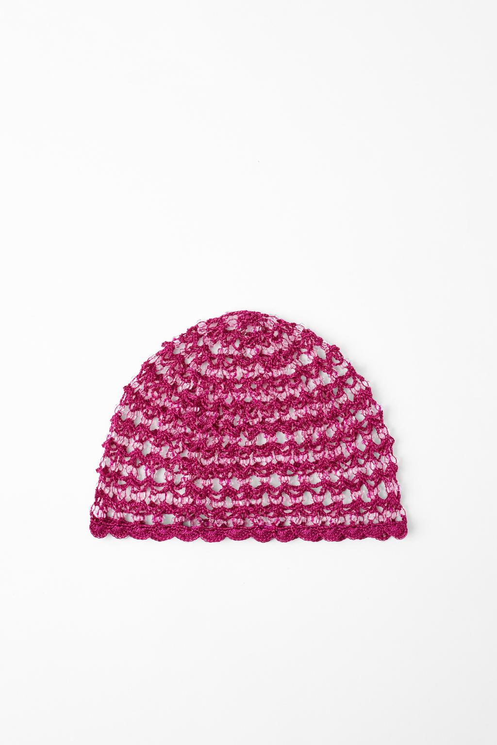CROCHET BEADED SKULLCAP