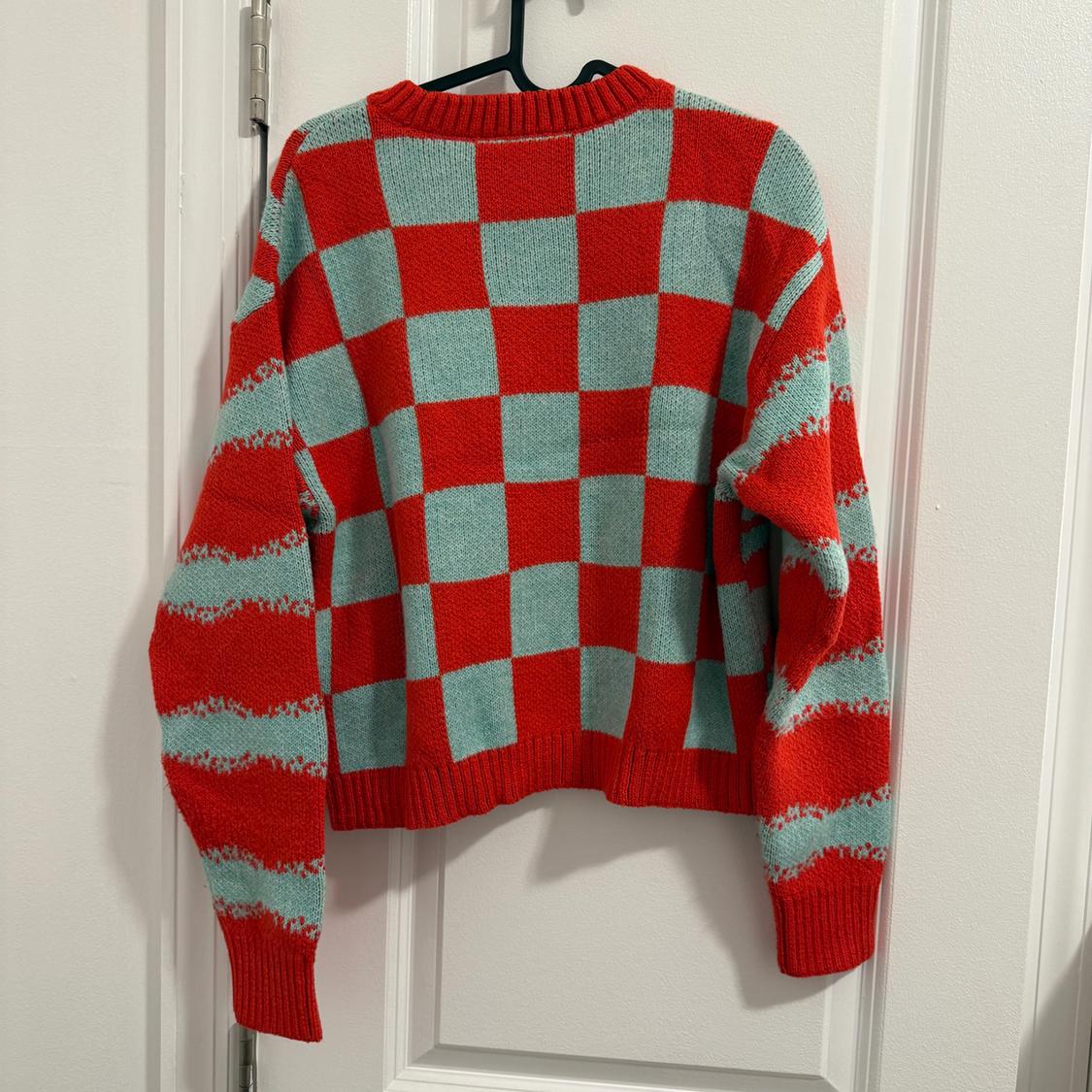 JACQUARD FLOWER KNIT SWEATER - Image 2