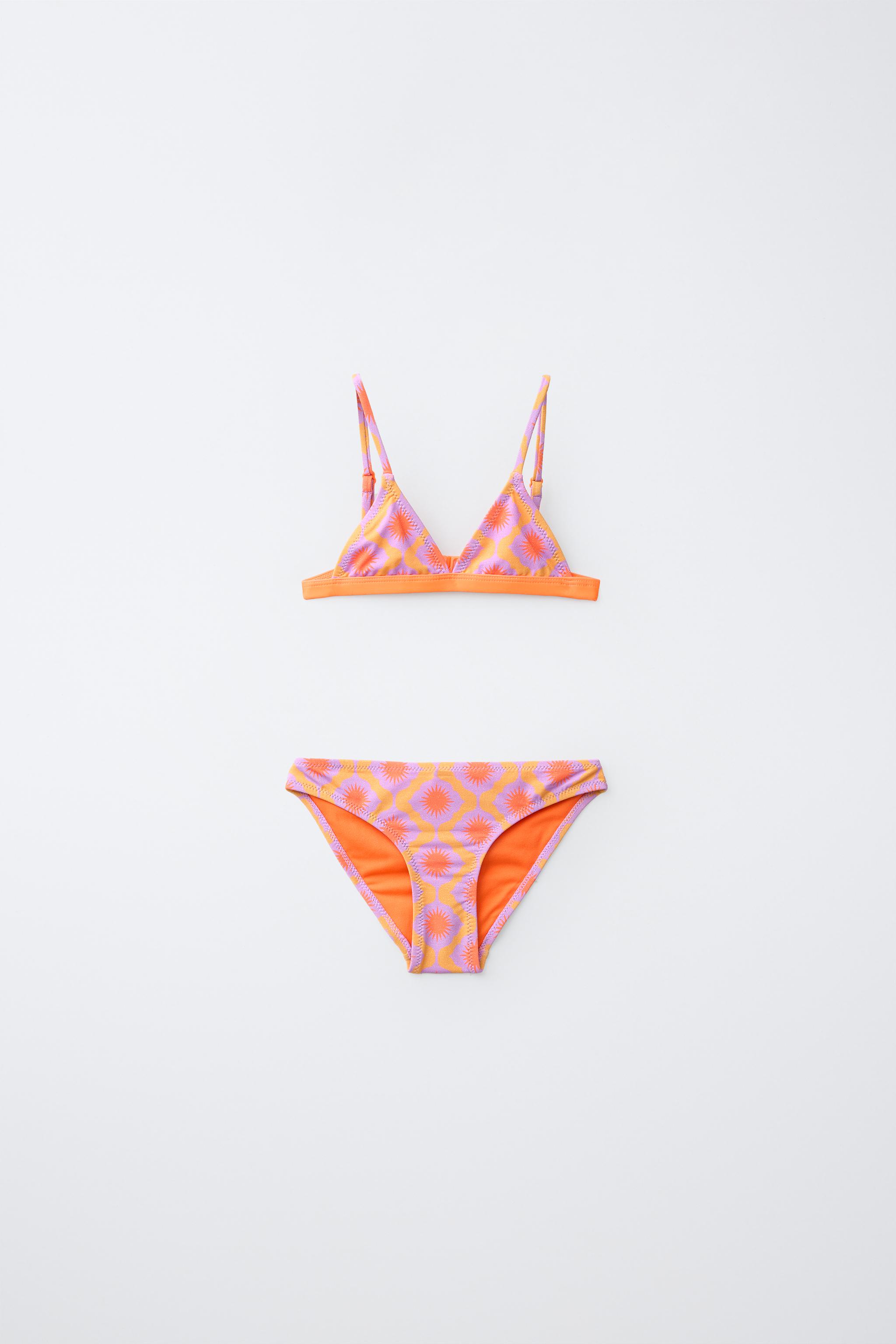 6-14 YEARS / SHIMMERING SUN BIKINI — Orange
