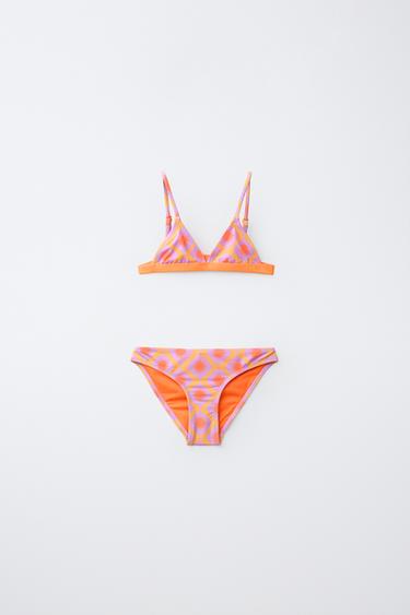 6-14 YEARS / SPARKLY SUN BIKINI - Orange by Zara