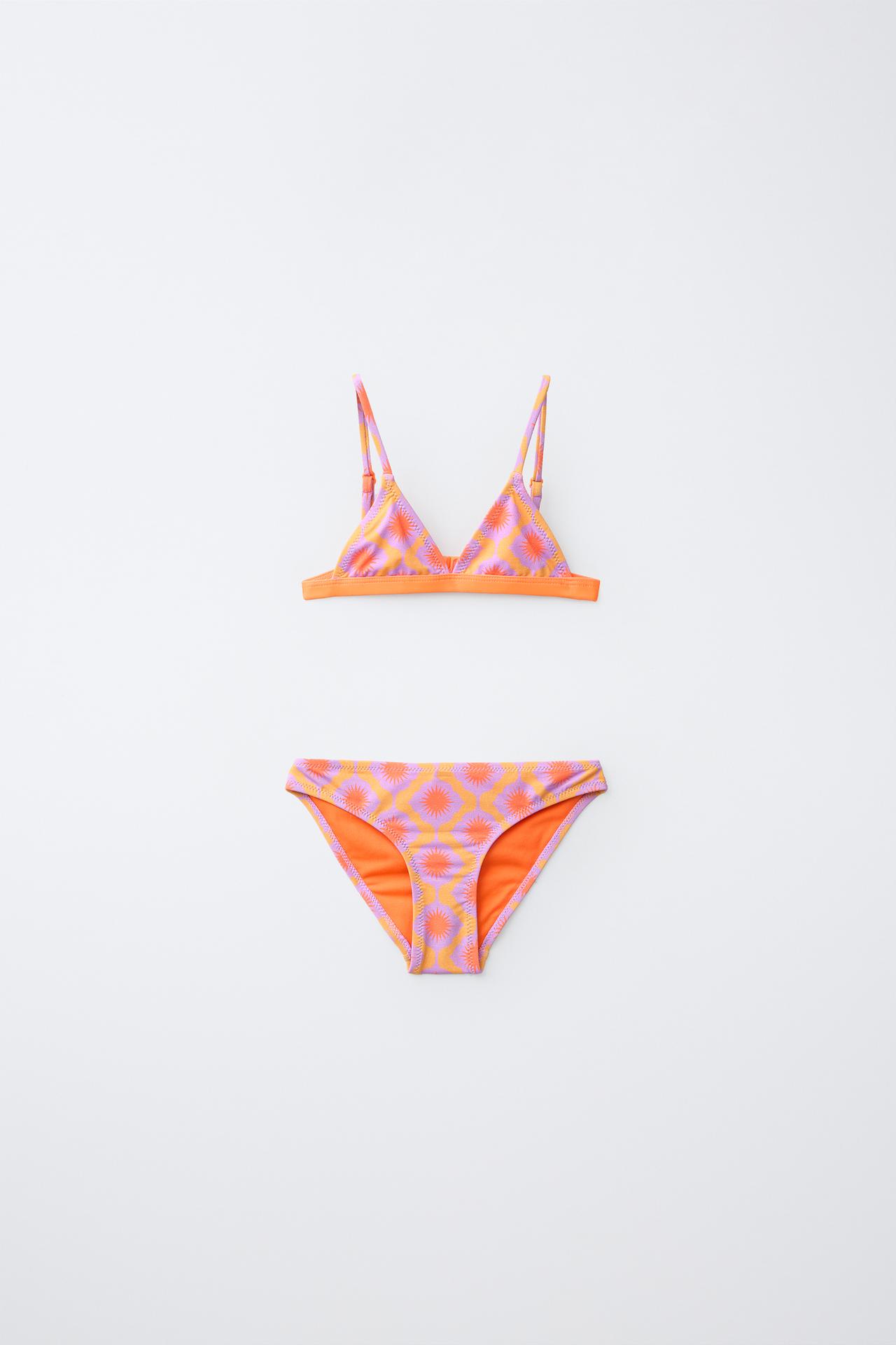 6-14 YEARS / SHIMMERING SUN BIKINI — Orange